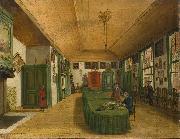 Interior of the hall of the Leiden society 'Kunst wordt door Arbeid verkregen' unknow artist